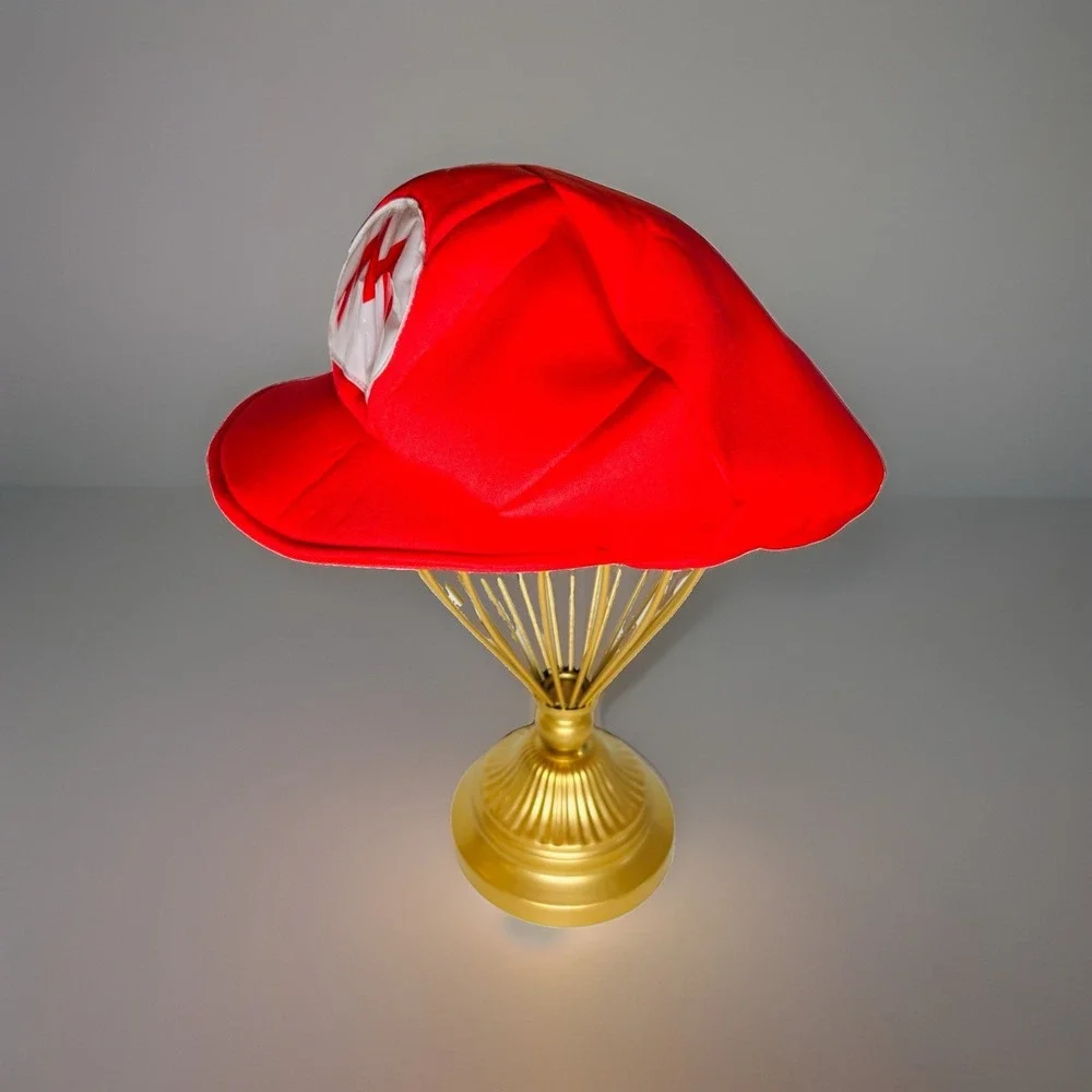 Nintendo Super Mario Red Costume Hat Cosplay Halloween Dress Up Party Cap
